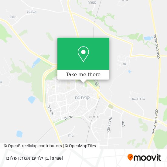 גן ילדים אמת ושלום map