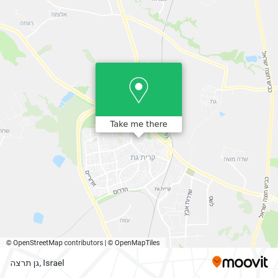 גן תרצה map