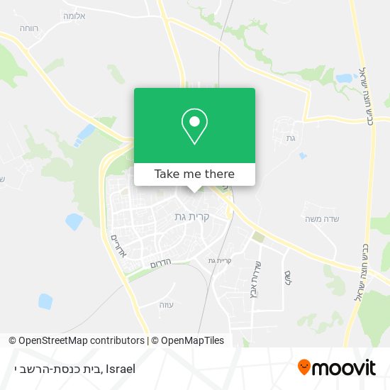 בית כנסת-הרשב י map