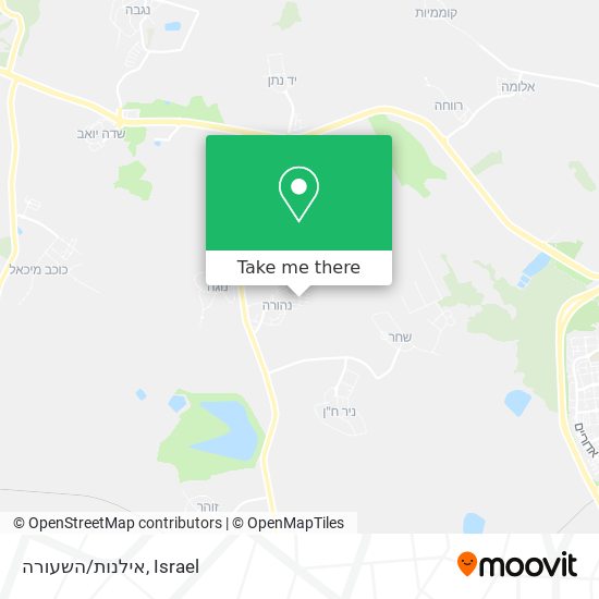 אילנות/השעורה map