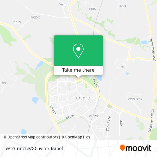 כביש 35/שדרות לכיש map