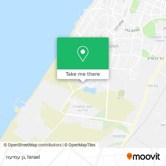 גן עמיעוז map