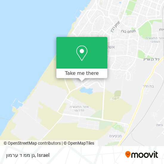 גן ממ ד ערמון map