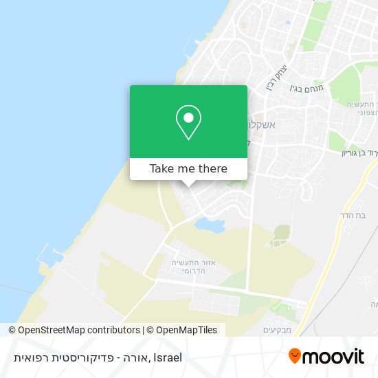 אורה - פדיקוריסטית רפואית map