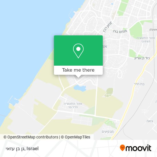 גן בן עזאי map