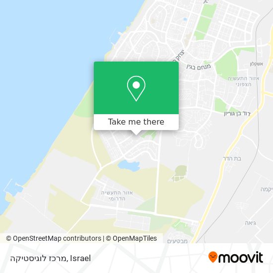 מרכז לוגיסטיקה map