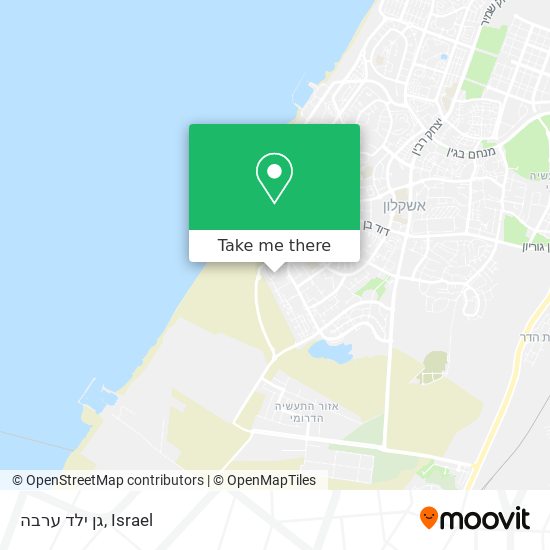 גן ילד ערבה map