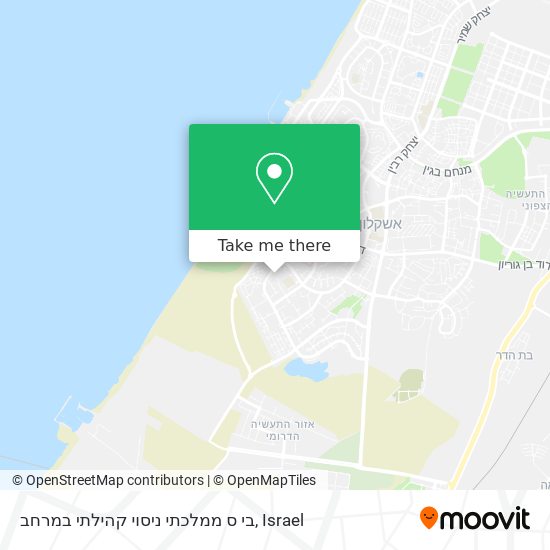 בי ס ממלכתי ניסוי קהילתי במרחב map