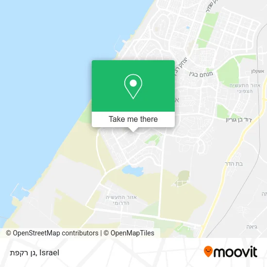 Карта גן רקפת