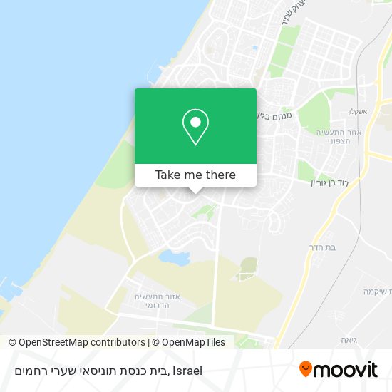 בית כנסת תוניסאי שערי רחמים map