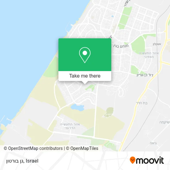 Карта גן בורטון