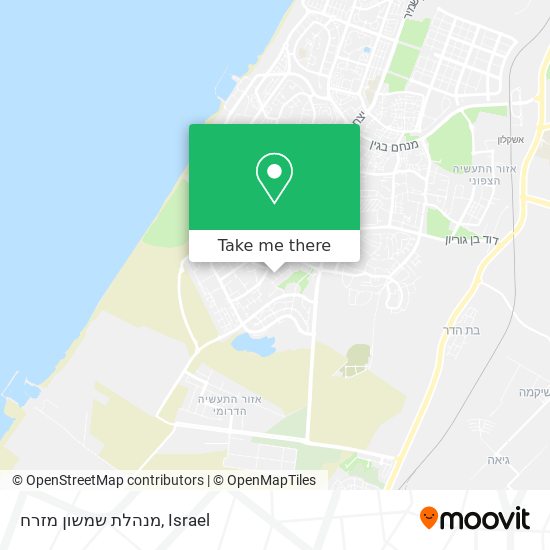 Карта מנהלת שמשון מזרח