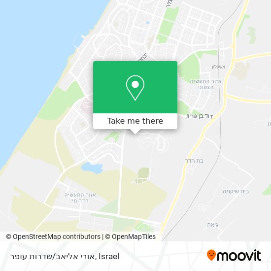 אורי אליאב/שדרות עופר map