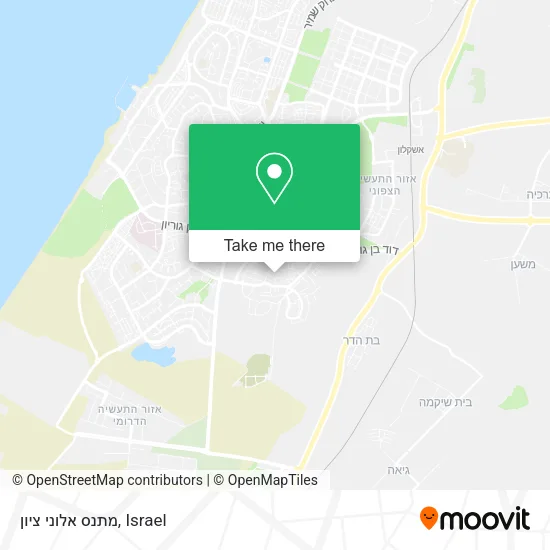 Карта מתנס אלוני ציון