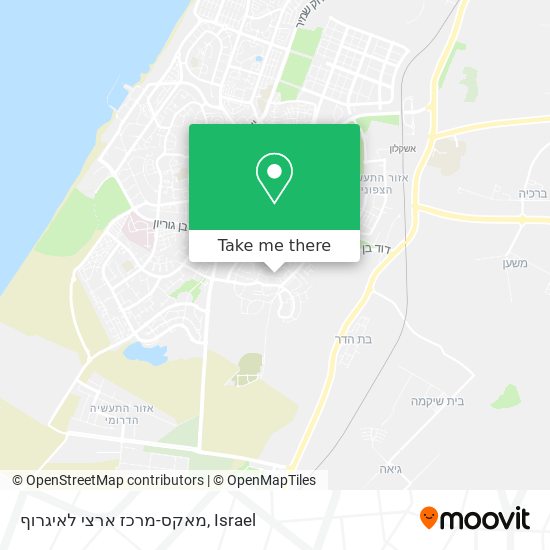 מאקס-מרכז ארצי לאיגרוף map