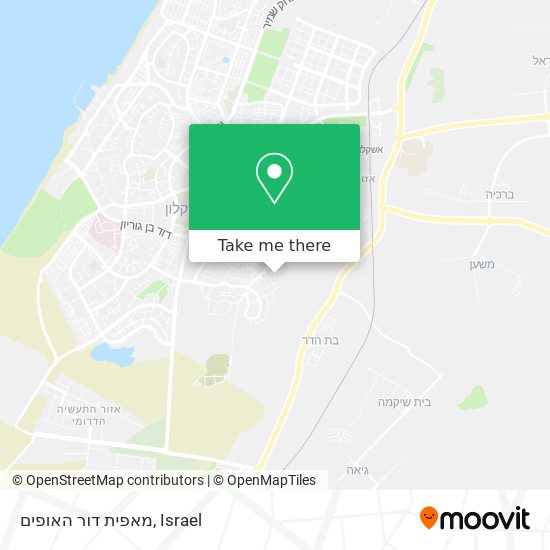 מאפית דור האופים map