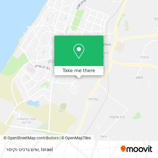 שיש גרניט וקיסר map