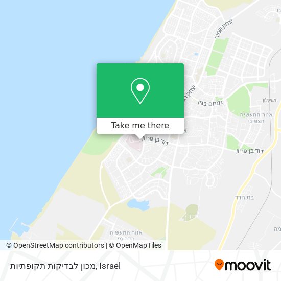 מכון לבדיקות תקופתיות map