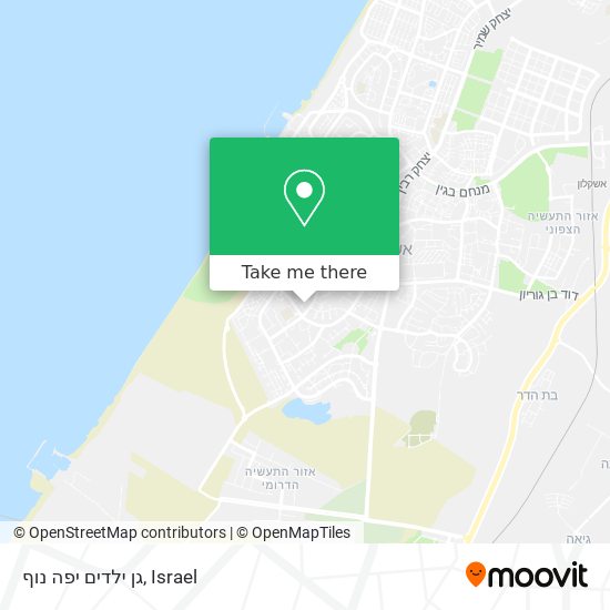 גן ילדים יפה נוף map