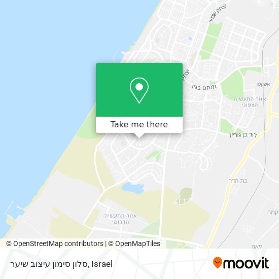 סלון סימון עיצוב שיער map