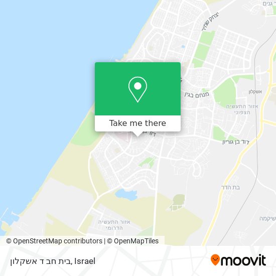 Карта בית חב ד אשקלון