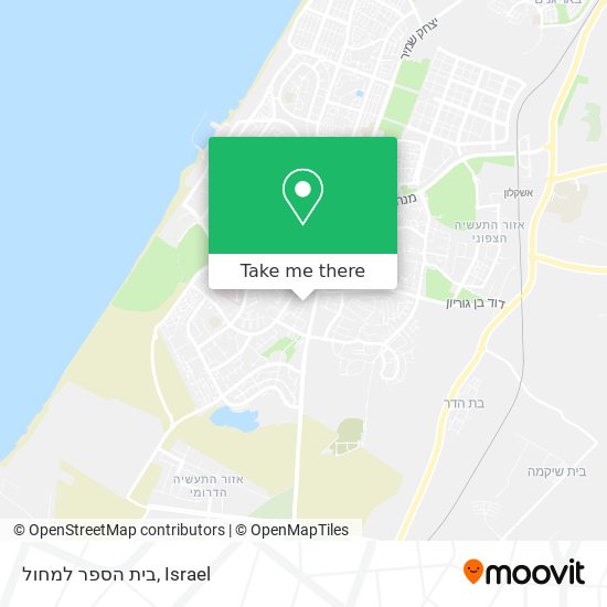 בית הספר למחול map