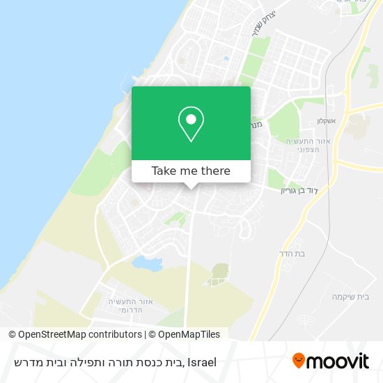 בית כנסת תורה ותפילה ובית מדרש map