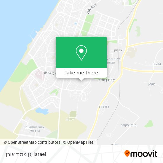 גן ממ ד אורן map