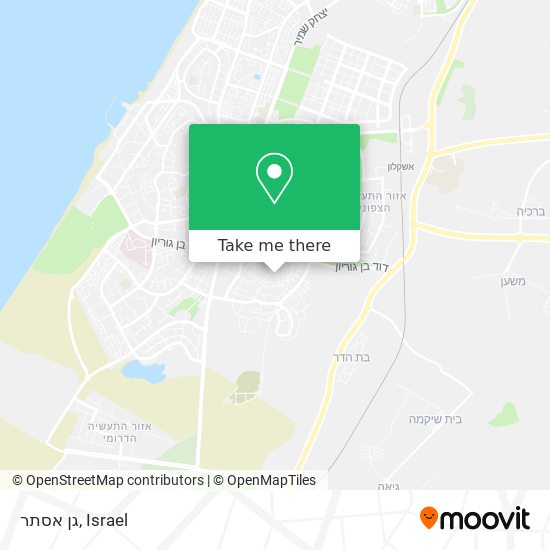 גן אסתר map