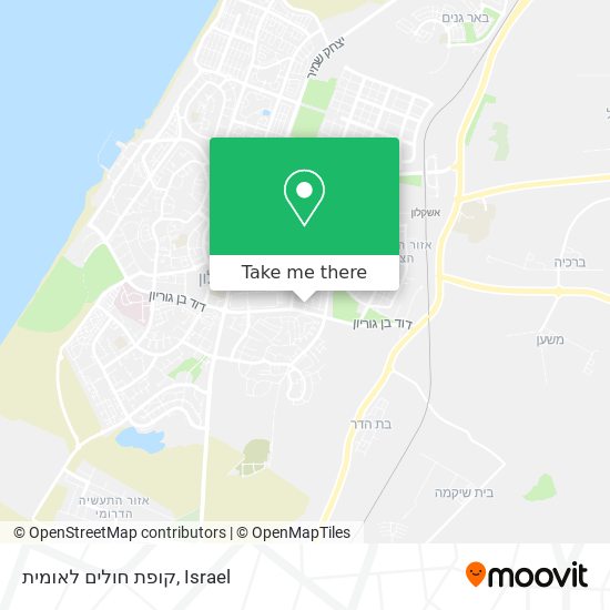 קופת חולים לאומית map