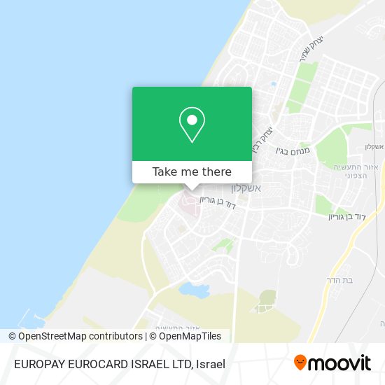 Карта EUROPAY EUROCARD ISRAEL LTD