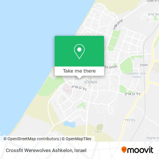 Crossfit Werewolves Ashkelon map
