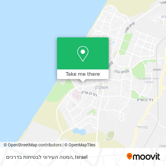 המטה העירוני לבטיחות בדרכים map