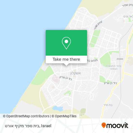 בית ספר מקיף אורט map