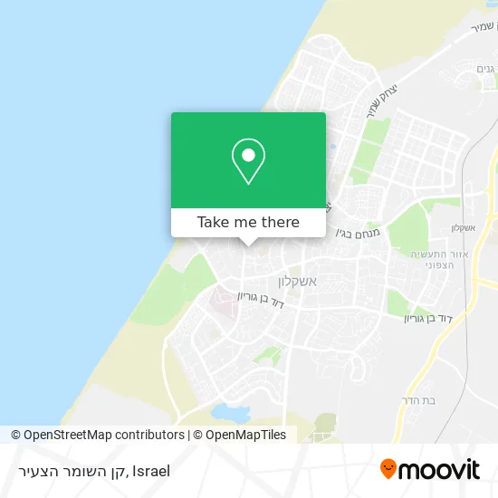 Карта קן השומר הצעיר