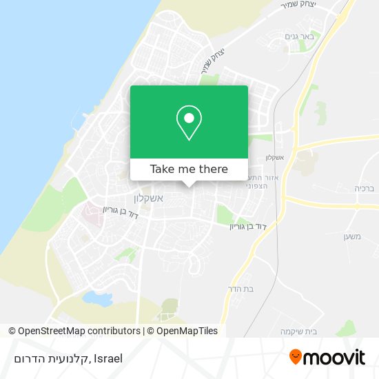 קלנועית הדרום map