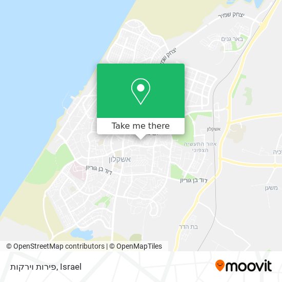 פירות וירקות map