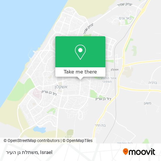 Карта משתלת גן העיר