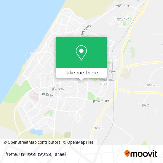 צבעים וציפויים ישראל map