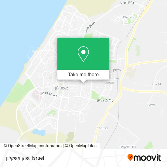 Карта שוק אשקלון