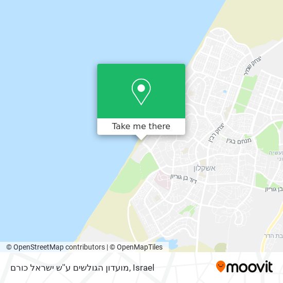 מועדון הגולשים ע''ש ישראל כורם map