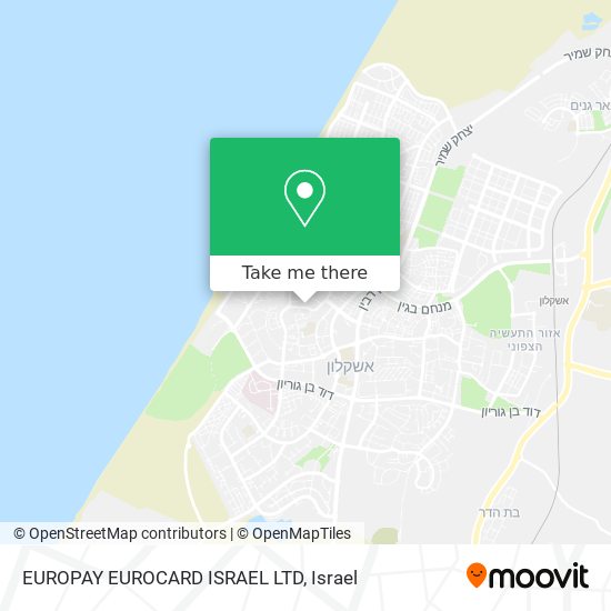 EUROPAY EUROCARD ISRAEL LTD map