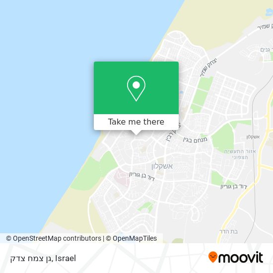 גן צמח צדק map