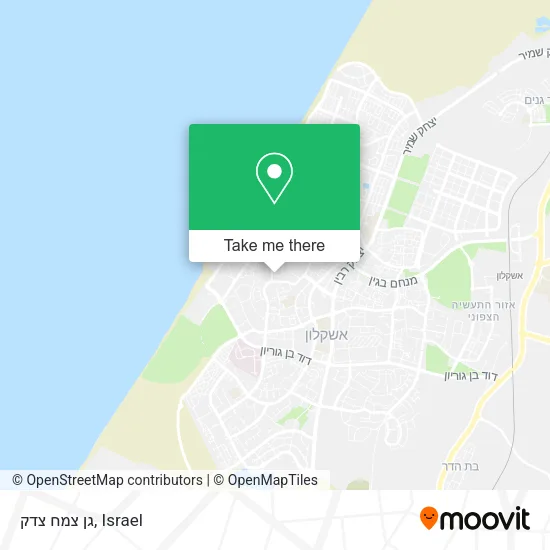 Карта גן צמח צדק