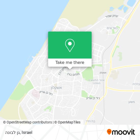 גן לבונה map