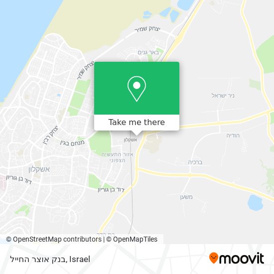 בנק אוצר החייל map