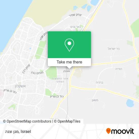 מגן וצנה map