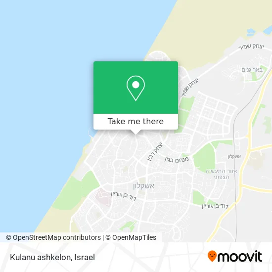 Карта Kulanu ashkelon
