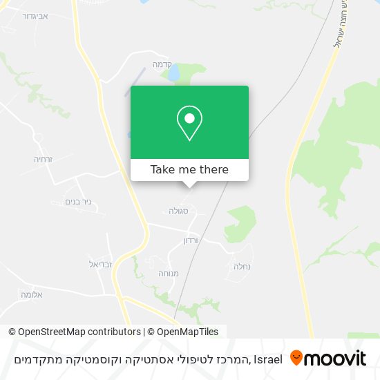 המרכז לטיפולי אסתטיקה וקוסמטיקה מתקדמים map