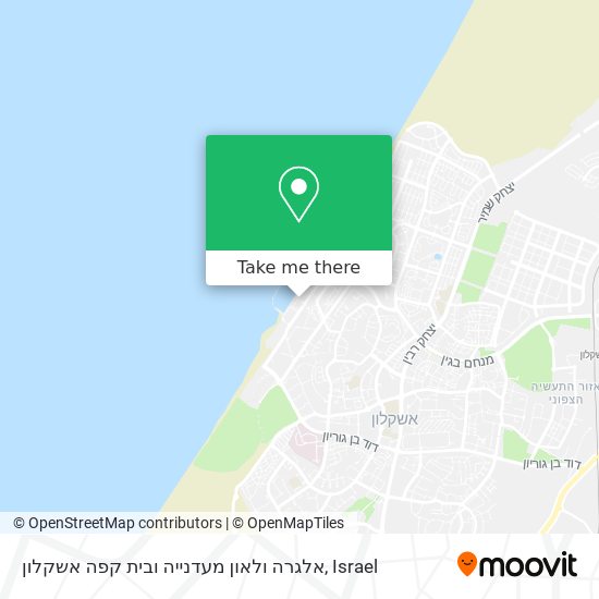 אלגרה ולאון מעדנייה ובית קפה אשקלון map